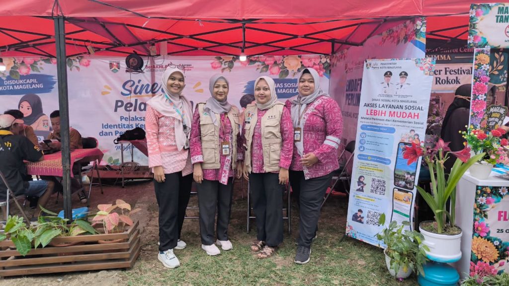 Dinas Sosial Kota Magelang Buka Layanan Perlinsos di Magelang Flower Festival 2026